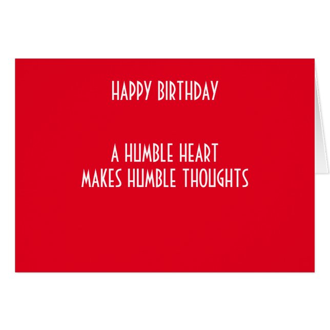 EIN HUMBLE HERZ (Vorderseite (Horizontal))