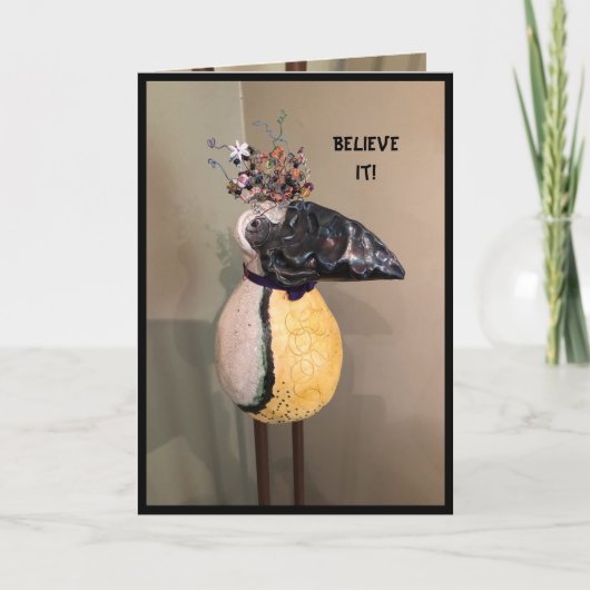 Ein humorvolles Wunder Karte (Vorderseite)