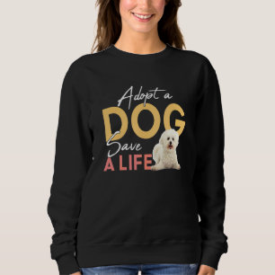 Ein Hund adoptiere einen Rettungsschwimmer Gerette Sweatshirt