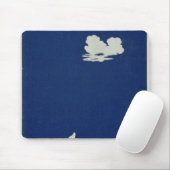 Ein Hund, der am Mond heult Mousepad (Mit Mouse)
