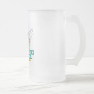 Ein Hund geht in eine Bar-mattierte Tasse - färbe