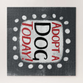 Ein Hund heute Jigsaw Puzzle adoptiert (Horizontal)