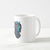 Ein Hund hört Musik Kaffeetasse (VorderseiteRechts)