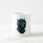 Ein Hund hört Musik Kaffeetasse (Mittel)