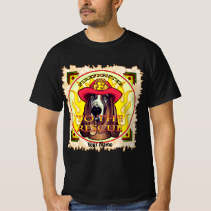 Ein Hund-Hund-Feuerwehrmann-T - Shirt
