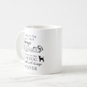 Ein Hund retten wird die Welt nicht verändern Kaffeetasse (Vorderseite Links)