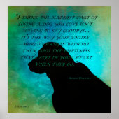 Ein Hund verlieren Poster (Vorne)