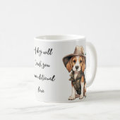 Ein Hund wird Ihnen unbedingte Liebe beibringen Kaffeetasse (VorderseiteRechts)
