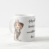 Ein Hund wird Ihnen unbedingte Liebe beibringen Kaffeetasse (Vorderseite Links)