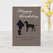 Ein Hund zum Geburtstag, wenn schön Karte (Gelbe Blume)