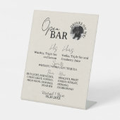 Ein Hunde Foto Hochzeit sein und ihr trinken offen Sockelschild (Vorderseite)