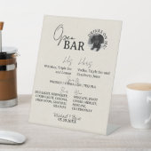 Ein Hunde Foto Hochzeit sein und ihr trinken offen Sockelschild (In SItu)