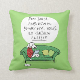 Ein Hundebrief an den Weihnachtsmann - Schönes Wei Kissen