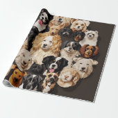 Ein Hundepapier Geschenkpapier (Ungerollt)