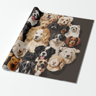 Ein Hundepapier Geschenkpapier