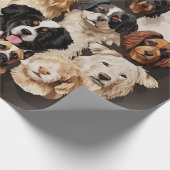 Ein Hundepapier Geschenkpapier (Ecke)