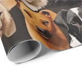 Ein Hundepapier Geschenkpapier (Rolleneckpunkt)