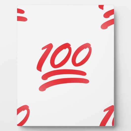 ein hundert Emoji Fotoplatte (Vorderseite)