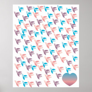 Ein Hundert Vögel-Poster Poster