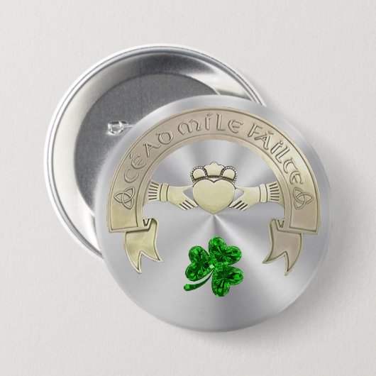 Ein Hunderttausend begrüßt Button (Vorne & Hinten)