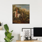 Ein Hussar auf dem Pferd, 1773 Poster (Heimbüro)