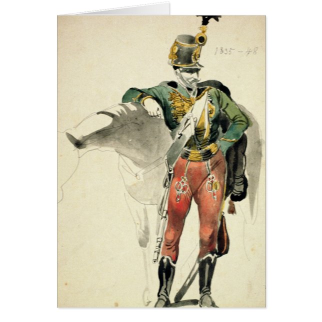 Ein Hussar des 9. Regiments (Vorne)