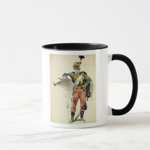 Ein Hussar des 9. Regiments Tasse