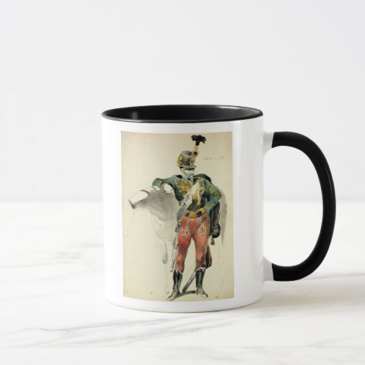 Ein Hussar des 9. Regiments Tasse (Rechts)