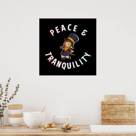 Ein Hut in Zeitfriedlichkeit Poster (Küche)