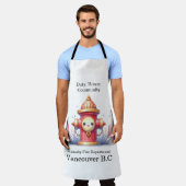 Ein Hydranten in einem lebhaften Garten Schürze (Getragen)