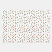 Ein Hygge Weihnachtsmuster Geschenkpapier Set (Vorderseite 2)