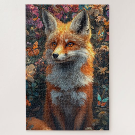 Ein hyperrealistischer Fuchs Puzzle (Vertikal)