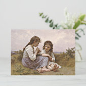 Ein Idyll im Kindesalter, ein berühmtes Bild, Karte (Stehend Vorderseite)