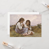 Ein Idyll im Kindesalter, ein berühmtes Bild, Karte (Vorderseite/Rückseite Beispiel)