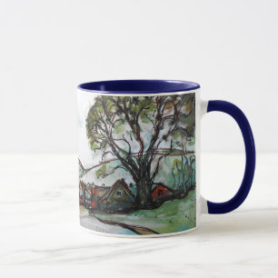 Ein idyllisches britisches Dorf skizze -> Ein idyl Tasse