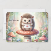 Ein Igel zum Valentinstag Feiertagskarte (Vorderseite)