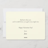 Ein Igel zum Valentinstag Feiertagskarte (Rückseite)