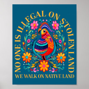 Ein illegal gestohlenes Land Native Americans Poster