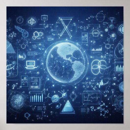 Ein illuminiertes digitales Modell Poster (Vorne)