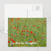Ein im Bett Kornfeld... Postkarte (Vorne/Hinten)