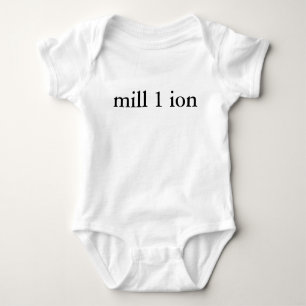 Ein im Million Baby-Shirt Baby Strampler