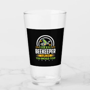 Ein Imker läuft auch, Sie sollten es auch. Glas