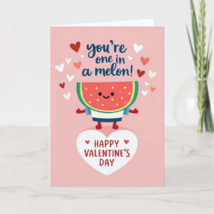 Ein In Einem Melone Valentinstagskarte Karte