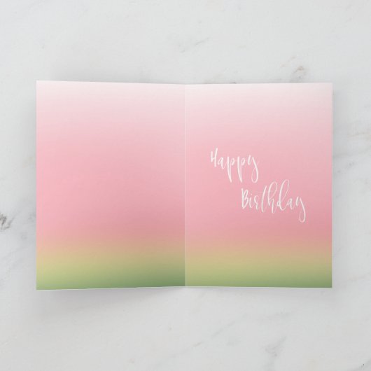 Ein in einem Melone-Wassermelone-personalisierten Karte (Innenseite)