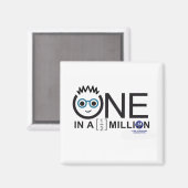 Ein in einer halben Million Logo - Magnet (Vorderseite/Rückseite)