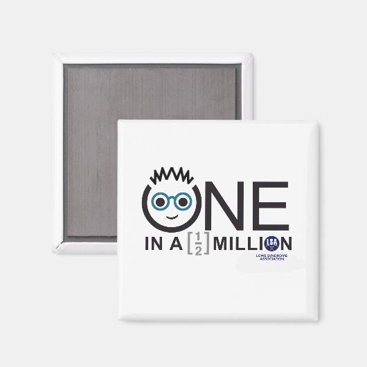 Ein in einer halben Million Logo - Magnet (Vorderseite/Rückseite)