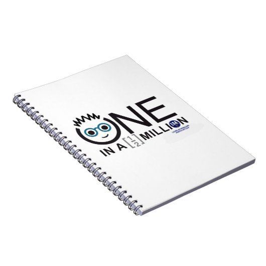Ein in einer halben Million Logo - Notebook Notizblock (Rechte Seite)
