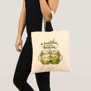 Ein in Himmel gemachtes Matcha Süßer Lustiger Wort Tragetasche