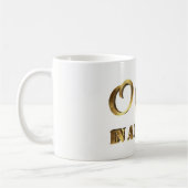 Ein in Million eleganter Goldbrown-Typografie Kaffeetasse (Links)