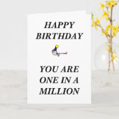 Ein in Million Karte (Gelbe Blume)